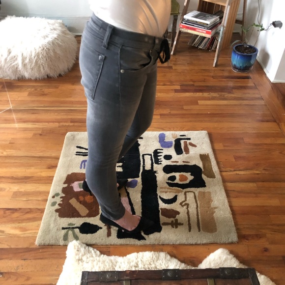 NWT RAG & BONE “ Lace Up Dre “ in AXL - Grey Wash Lace Up Skinny Jeans - Size 26 - Picture 15 of 16